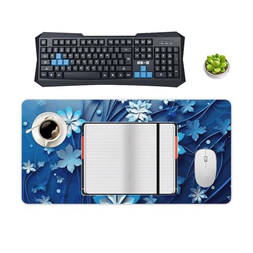 Mouse Pad RLDOBOFE Blanco de 60x30 cm con Base Antideslizante miniatura 4