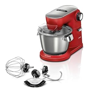 Bosch Serie 8 Küchenmaschine Rot/Silber 5,5L