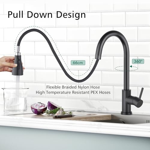 Mitigeur cuisine extensible pour éliminer les éclaboussures d'eau - 6