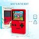Silvergear® Analogue Pocket Konsole Retro | mit 240 Klassichen Spielen l Handheld Spielekonsole l Mini Game Konsole l Tragbare Retro Videospielekonsole | 12,5x8x2,3 cm | Rot