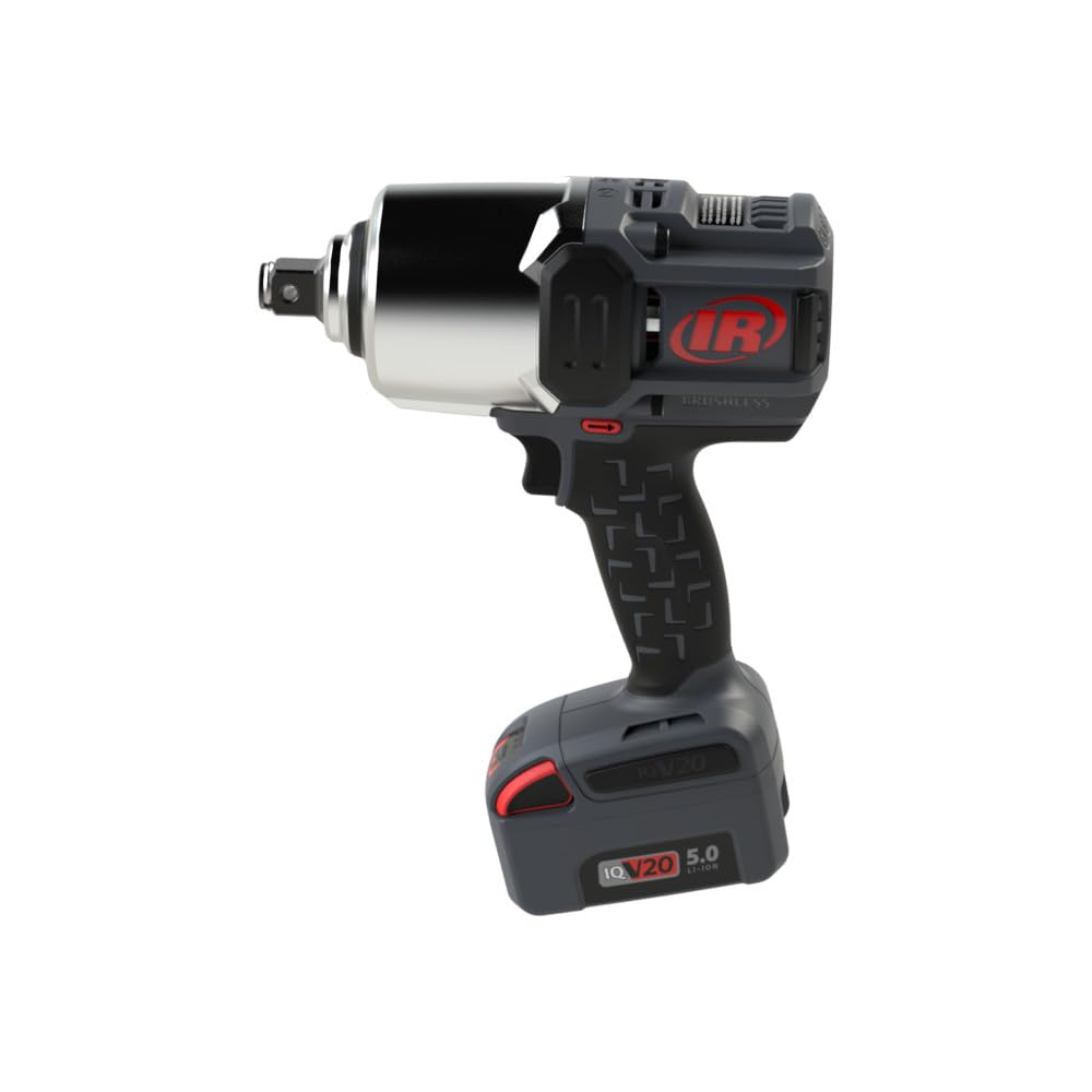 Ingersoll-Rand W8171-K2-EU Llave de Impacto Inalámbrica de 3/4" 20V Kit con 2 Baterías, 2710 Nm, Anillo de Fricción con Orificio Pasante, Tipo Pistola