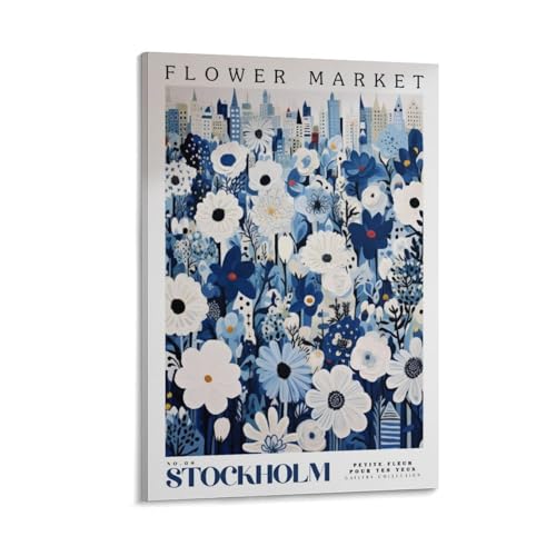 Stockholm Flower Market poster toile pour évader votre esprit