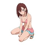 PYRMXQ 13cm モモアニメの女の子のグラフィック車のステッカーの荷物の冷蔵庫のスケートボードのキャンピングカーのバンパーの自動ボディビニールの装飾のステッカー (A)