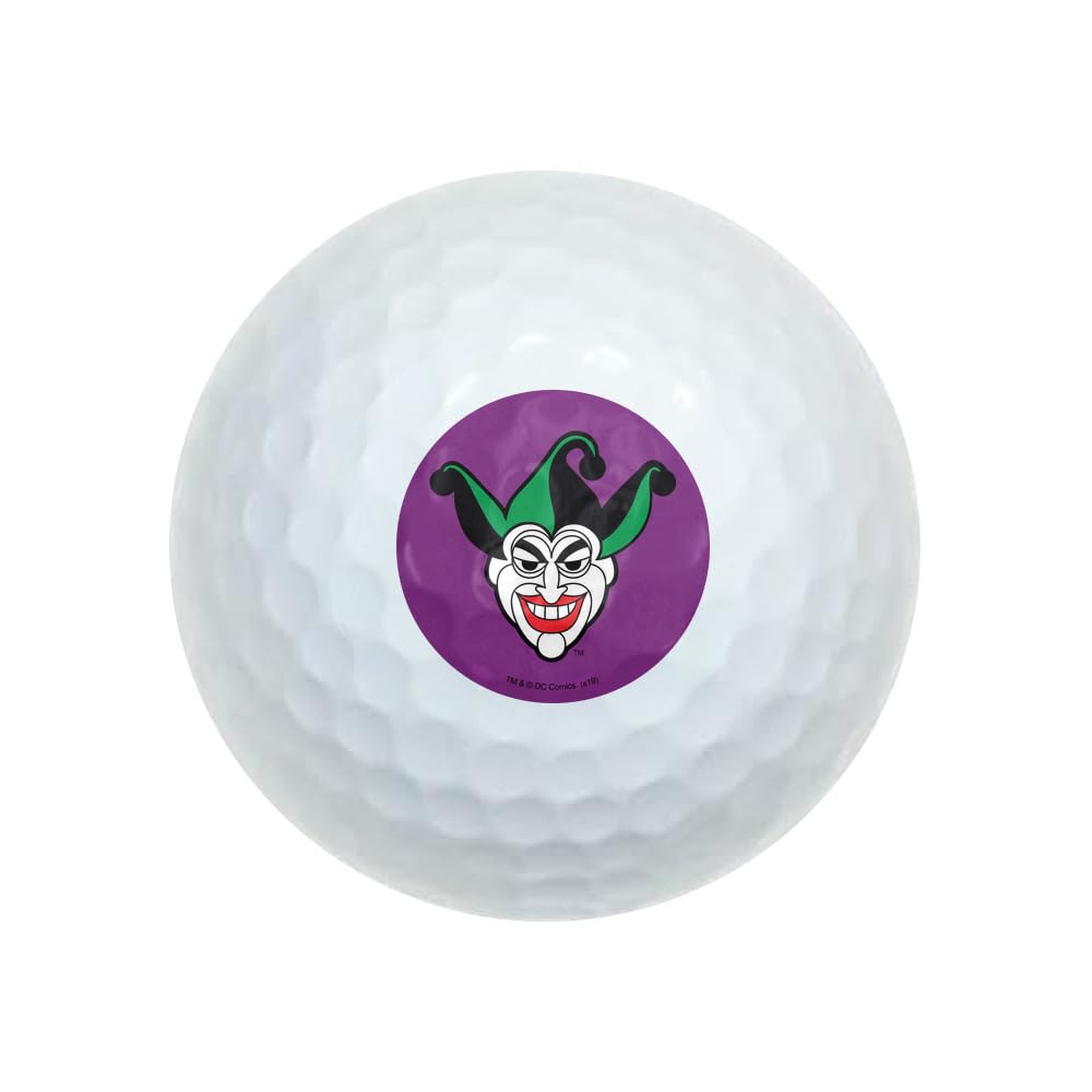 Batman Joker Symbol Wilson Golf Balls 12 Pack, Regulation Size Full Color Premium Golf Balls