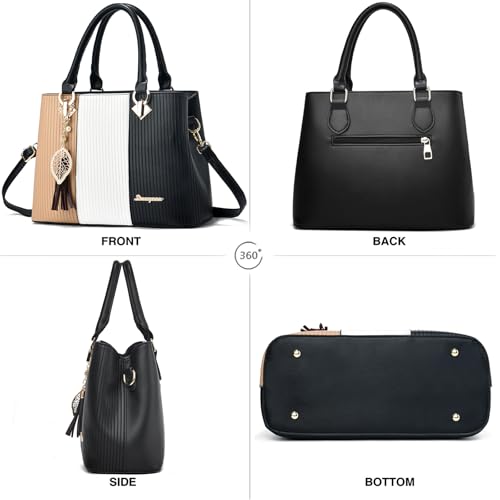 Purses and Handbags for Women Leather Tote Shoulder Bag Medium Satchel Purse Top Handle Bags for Ladies4
