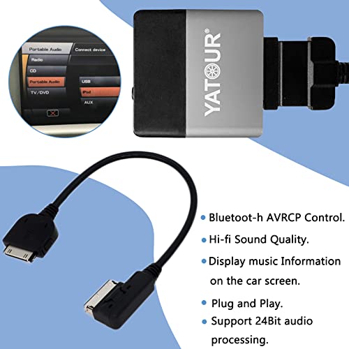 Adaptador de Música Bluetooth para Auto Compatible MMI miniatura 4