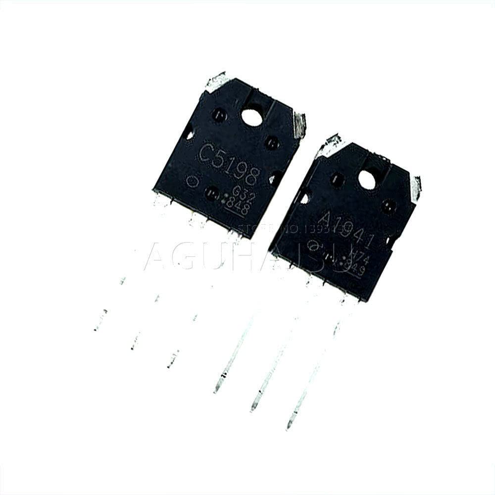 4PCS 2pairs 2SC5198 2SA1941 TO3P (2PCS A1941 + 2PCS C5198) TO-3P Transistor Original Authentic