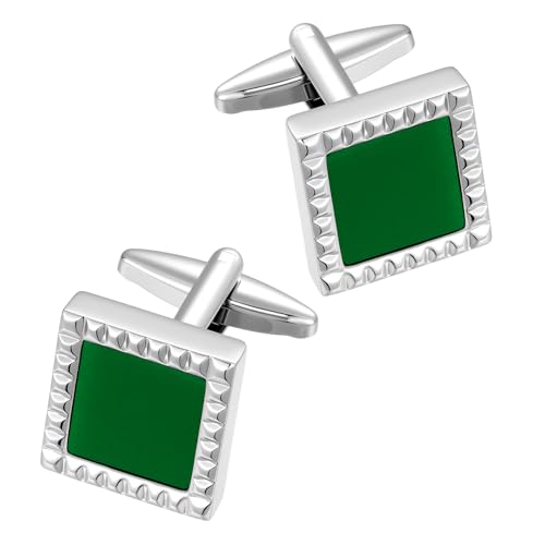 Image of Cufflinks for Men Classic Wedding Business Shirt Cuff Links Set Gifts with Box