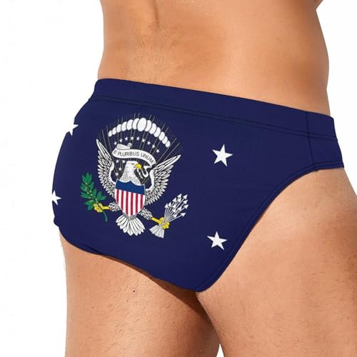 Flag of The President of The United States Men's Swim Brief Sexy Bikini Swimwear Swimsuit Trunks Bathing Suits3