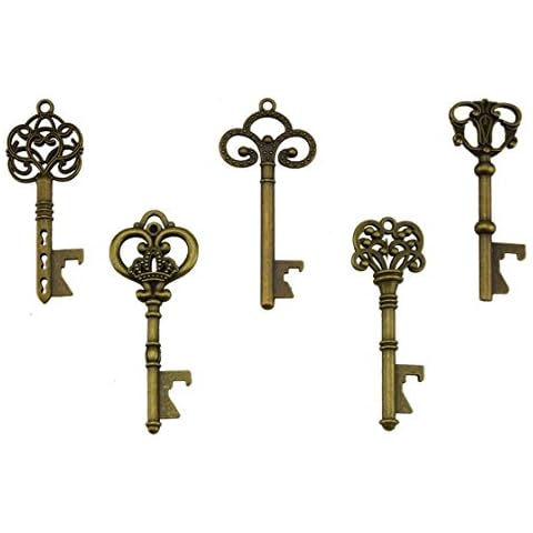 XONOR Clave abrebotellas Vintage Skeleton Claves, Boda Recuerdo de la Fiesta Cover