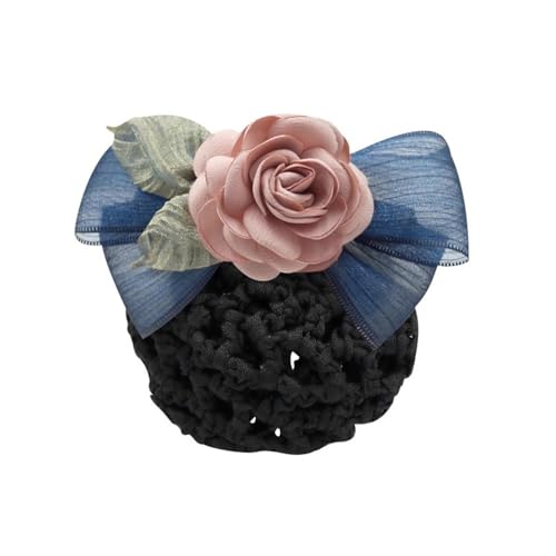 Redecilla para moño con lazo refinado y acabados textiles de alta distinción para mujer