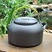 Luzhengyang 1.3L Portable Camping Teapot with Aluminum Alloy Whistle | Easy Pouring & Fast Heating | Rust- Outdoor Backpacking Kettle | for Camping, Hiking, Fishing | Weight Cookware Gear