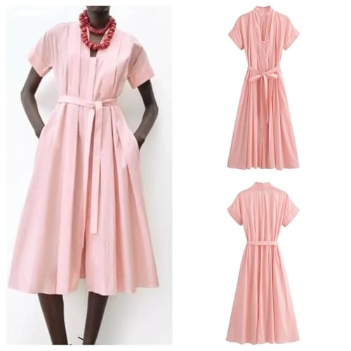 French Style Cotton Short-Sleeved Dress2