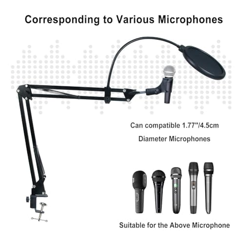 Bras de microphone pour bureau de streaming et visioconférence - 3