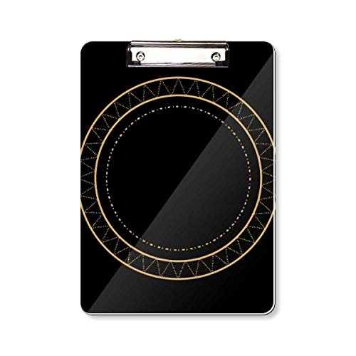 Porte-bloc A4 au design totem et cercle avec finition soignée