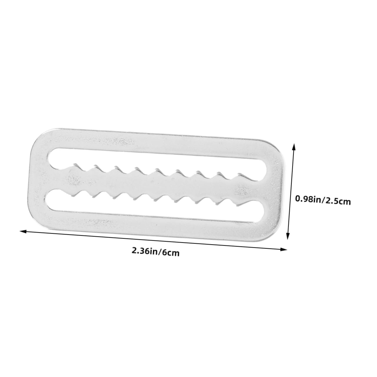 KOMBIUDA 4pcs Stainless Steel Diving Webbing Belt Scuba Dive Weight Retainer for Metal Dive Belts