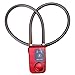 Inteligentne zapięcie rowerowe Bluetooth do roweru, zabezpieczenie przed kradzieżą, 110 dB, alarm wodoszczelny, blokada do smartfonów z systemem iOS i Android (kolor czerwony)