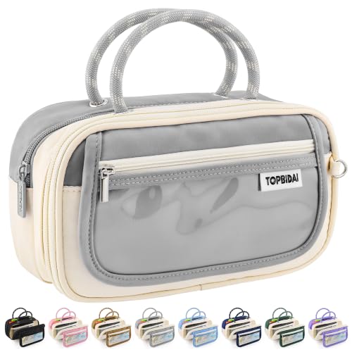 Image of TOPBIDAI Large Pencil Case Pouch School Supplies for Girls Boy Women Men