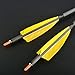 SHARROW 33 inch Carbon Arrow Hunting Arrows 400 Spine with 100 Grain Removable Tips for Archery Compound & Recurve & Traditional Bow Hunting Practice Shooting 6/12pcs (12pcs, Yellow)