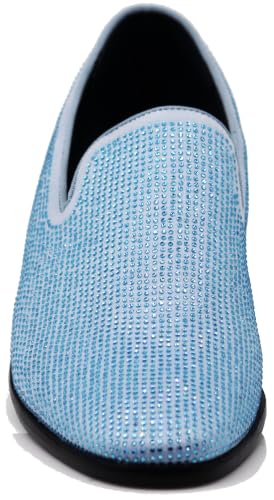 Image of SPK26 Men's Vintage Velvet Rhinestone Designer Dress Loafers Slip On Shoes Classic Tuxedo Dress Shoes
