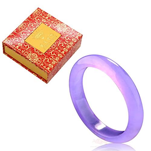 Bracelet jade violet véritable jonc en jadéite à porter au quotidien - 6