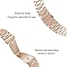 Niziruoup 18mm Stainless Steel Watch Band Metal Watch Strap Bracelet Quick Release Premium Brushed Metal Watch Band Smartwatch Replacement Strap for Men Women, Stainless Steel, Rose Gold