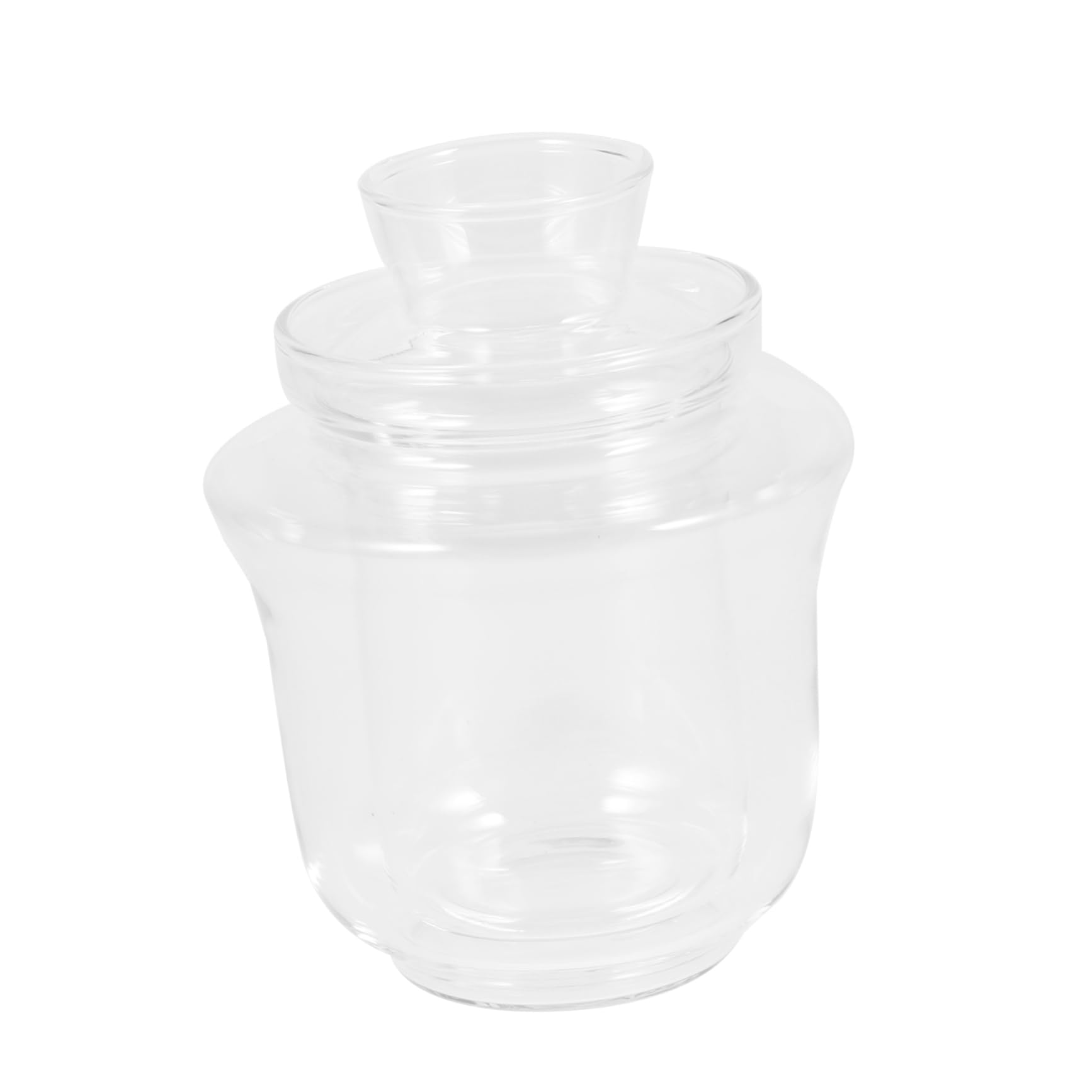 Ciieeo Long-lasting Glass Sake Warmer Heat-resistant Tea Warmer Sleek Glass Teapot Compact for Daily Use