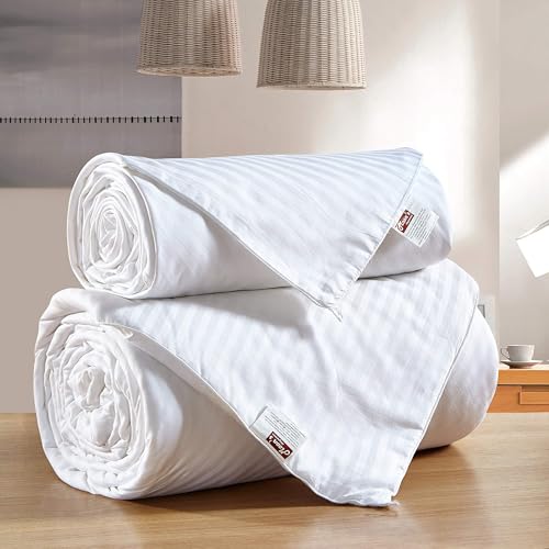 MOON'S SLEEPWARES Combine Set 100% Pure Long Grade Mulberry Silk Comforter Silk Filled Comforter Silk Quilt Silk Duvet (Twin 68x90”) SFDWH173x229-1+2