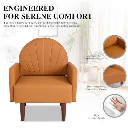 Sillón Espalda Capitoné Terciopelo Naranja oscuro miniatura 6