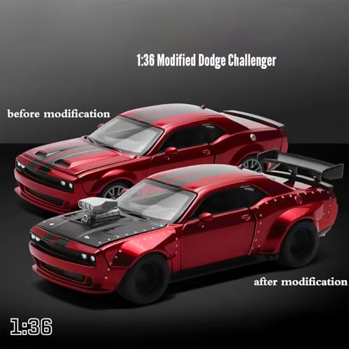 Hellcat Kit de Auto Ensamblable 1:36 Rojo miniatura 4