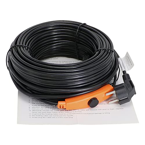 DHVIJA Electric Heat Tracing Antifreeze Pipe Heating Cable 24-49m 16w/m