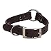 Mendota Pet Durasoft Imitation Leather Collar - Center Ring Dog Collar - Made in The USA - Waterproof, Odor Resistant - Brown, 3/4 in x 12 in