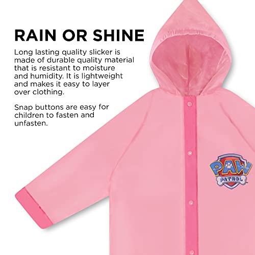 Nickelodeon girls Kids Umbrella and Poncho Raincoat Set, Paw Patrol Girls Rain Wear for Toddler 2-3 Or Kids 4-7