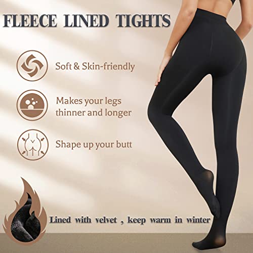 Image of Fleece Lined Thick Tights
