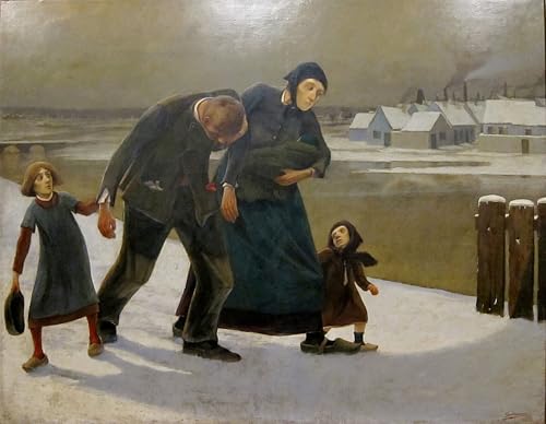 Toile imprimée Le Livrogne d'Eugène Laermans tableau déco d'art de luxe
