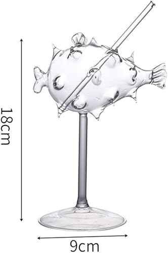 Miniatura 4 de Copas de vino con forma de pez, copa de vino con forma de pez, copa de mojito, cristalería para el hogar, fiesta, bar, club, restaurante