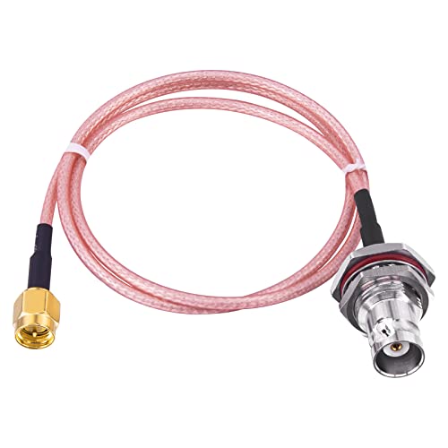 urcianow BNC Female to SMA Male Extension Cable 50CM RG316 Coax Cable SMA to BNC RF Cable BNC to SMA Antenna Cable 50ohms Radio RF Antenna Cable for Two Radios WiFi Antenna Broadcast Pack of 2 - Image 4