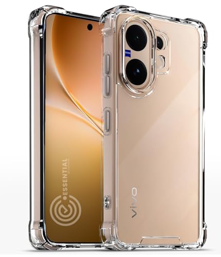 Image of KAPAVER Essential Back Cover Case Compatible with Vivo V60 - Clear (PC+TPU) (Vivo V60 - Clear)