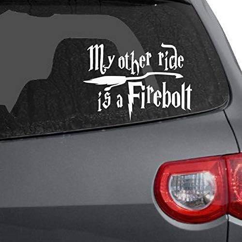 Firebolt Sticker Roonir car Sticker My Other Ride is a Firebolt Car Decal for Windows ...
