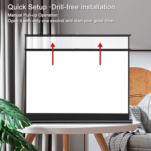 Pantalla portátil para proyector de mesa 30" 4:3 miniatura 6