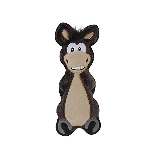Outward Hound Floppyz Donkey Squeaky Dog Toy Brown Medium