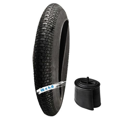 Pneu Vélo 16x4.0 Remplacement Anti-Crevaison VTT Électrique