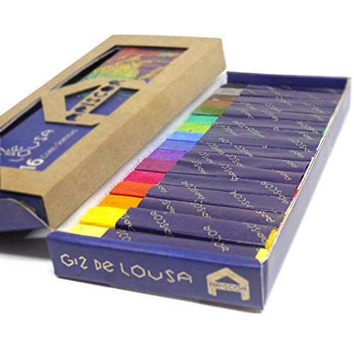 Kit Lousinha Mini Magnética 2 Em 1 + Giz De Lousa 16 Cores
