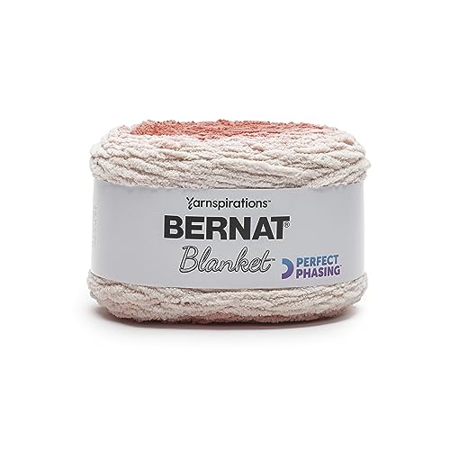 Image of Bernat Blanket Perfect Phasing Crimson Cake Yarn - 2 Pack of 10.56oz /299.37g - 100% Polyester - #6 Super Bulky - 220 Yards for Knitting, Crocheting, Crafts & Amigurumi