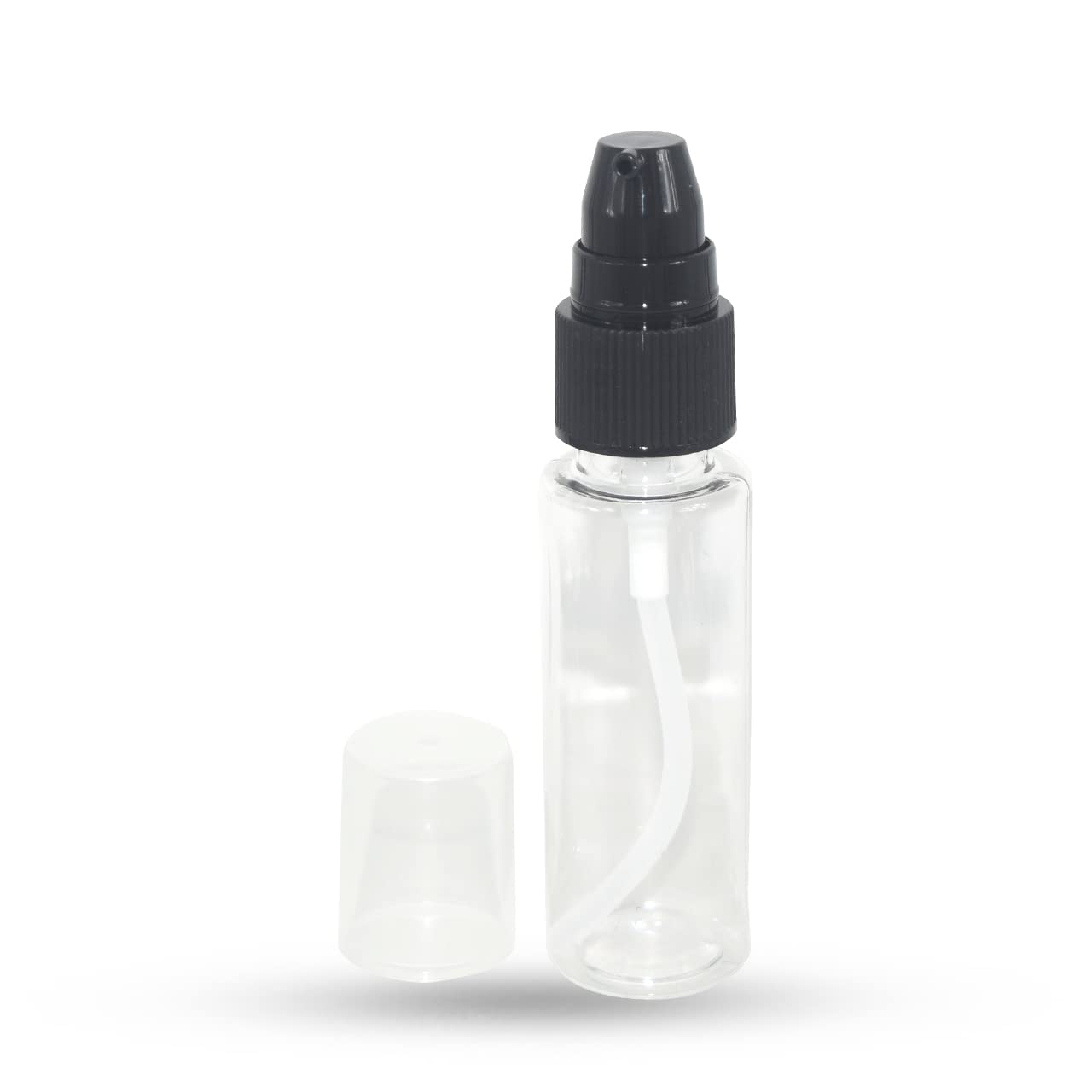 Hunky Dory 30ml Plastic Unbreakable Multipurpose Refillable Bottle Dispenser Black Cream Pump For Serum, Cream, Lotion, Moisture, After Shave, Oil Mini Travel size Costemic Use Bottles-picture-2
