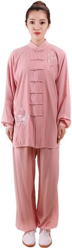 HEARTTOUCH Unisex Adult Tai Chi Suit Kung Fu Costume Wing Chun Clothing Long Sleeves Chinese Wushu Morning Exercise Uniform