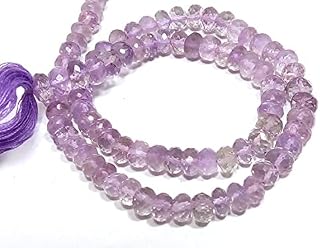 1 Strand Natural Larimar Gemstone 3-4mm Rondelle Faceted Loose Beads 13 inch
