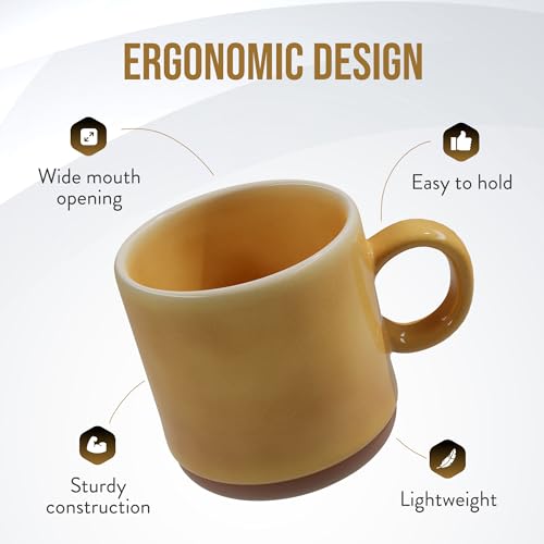 Juego de 2 Mugs de Loza American Atelier 4 pulg miniatura 4