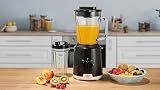 Braun PowerBlend 1 JB1051BK Blender stołowy ze szklanką Smoothie2Go, blender z trójkątnym szklanym dzbankiem, 2 prędkości, funkcja rozdrabniania lodu, 600 W, czarny