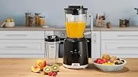 Braun PowerBlend 1 JB1051BK - Standmixer mit 1,5 l Glas-Mixaufsatz inkl. To-Go-Becher, Küchenhelfer zum Zerkleinern, Pürieren & Mixen, Ice-Crush-Funktion, 2 Geschwindigkeiten, Schwarz – Ansicht 4